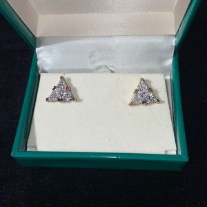 Suzanne Somers Collection Earrings 18k over Silver RARE!!